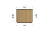 Domek ogrodowy drewniany PREMIUM (44 mm + elewacja, z izolacją PLUS), 6x3 m, 18 m² specification 3
