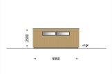 Garaż drewniany dwustanowiskowy SILVIA DUO F (34 mm + elewacja), 6x6 m, 36 m² specification 3