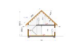 Dom drewniany całoroczny DORIS (44+44 mm, z izolacją PLUS), 80 m² specification 3