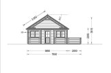Domek letniskowy drewniany ANGERS (44 mm), 36 m² - z tarasem 19 m² specification 3