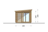 Domek ogrodowy drewniany EVA (34 mm), 6x3 m, 8 m² specification 3
