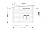 Domek letniskowy całoroczny AVIGNON F (44+44 mm, z izolacją PLUS), 20 m² - z antresolą 16 m² specification 6