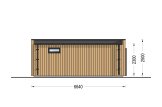 Domek ogrodowy drewniany PREMIUM (34 mm + elewacja), 6,5x4,5 m, 26 m² specification 4
