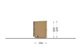 Sauna ogrodowa zewnętrzna OKO (34 mm + elewacja), 2.3x1.6 m, 2.7 m² specification 3