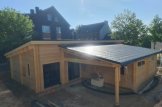 Dom drewniany całoroczny BERTA F (44+44 mm, z izolacją), 72 m² - z tarasem 18 m² i z garażem 20 m² customer 1