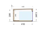 Domek ogrodowy drewniany PREMIUM (34 mm + elewacja, z izolacją), 5x4 m, 20 m² specification 6