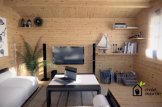 Domek ogrodowy drewniany SHANON (34 mm), 4 x 5,75 m, 16 m² - z tarasem 7 m² customer 2
