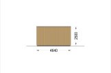 Dom drewniany letniskowy PREMIUM (34 mm + elewacja), 10,5 x 4,5 m, 47 m² specification 5