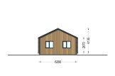 Dom drewniany letniskowy NICOLE S (66 mm + elewacja, z izolacją), 66 m² specification 5