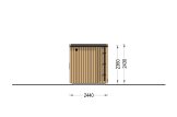 Sauna ogrodowa zewnętrzna OKO (34 mm + elewacja), 2.3x2.3 m, 4.1 m² specification 4