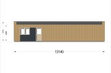 Dom drewniany letniskowy KAYA 3 (44 mm + elewacja, z izolacją), 70 m² specification 4