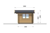 Domek ogrodowy drewniany WISSOUS (44 mm), 4x3 m, 12 m² specification 5