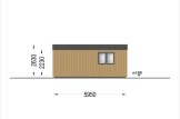 Garaż drewniany dwustanowiskowy SILVIA DUO (34 mm + elewacja), 6x6 m, 36 m² specification 5