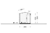 Sauna ogrodowa zewnętrzna SERENE (34 mm + elewacja), 4.5x2.5 m, 5 m² specification 6