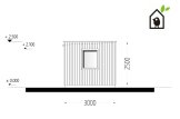 Domek ogrodowy drewniany PREMIUM (paneli SIP), 6x3 m, 18 m² specification 3