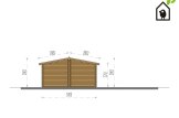 Domek letniskowy drewniany ARGO (44 mm), 35 m² - z tarasem 8 m² specification 4