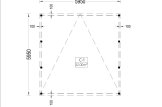 Wiata garażowa drewniana na 2 samochody MODERN DUO, 6x6 m specification 1