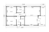 Domek letniskowy całoroczny LINCOLN (44+44 mm, z izolacją PLUS), 72 m² specification 1