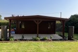 Wiata garażowa drewniana CLASSIC z pomieszczeniem gospodarczym, 5x6 m customer 2