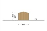 Garaż drewniany SILVIA (34 mm + elewacja), 3,2x5,2 m, 16,6 m² specification 4