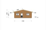 Domek letniskowy drewniany ALICE S (44 mm + elewacja), 63 m² specification 3