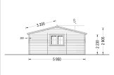 Wiata garażowa drewniana CLASSIC z pomieszczeniem gospodarczym, 7,7x6 m specification 4