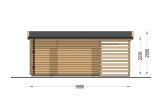 Domek ogrodowy drewniany EVA z pomieszczeniem gospodarczym (34 mm), 6x3 m, 11 m² specification 4