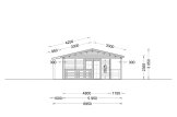 Dom drewniany letniskowy TOSCANA (44 mm), 53 m² - z tarasem 29 m² specification 3