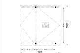 Wiata garażowa drewniana na 2 samochody CORA DUO 5,9x5,9 m specification 1