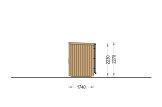 Sauna ogrodowa zewnętrzna OKO (34 mm + elewacja), 2.3x1.6 m, 2.7 m² specification 5