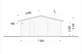 Domek letniskowy drewniany MILA (44 mm), 8x7 m, 56 m² specification 5