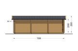 Garaż drewniany CLASSIC (44 mm), 4x7,5 m, 30 m² specification 5