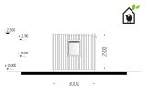 Domek ogrodowy drewniany PREMIUM (paneli SIP), 5x3 m, 15 m² specification 5