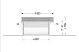 Domek ogrodowy drewniany MARTA (44 mm), 5x4 m, 20 m² specification 5