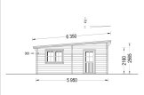Garaż drewniany MODERN (44 mm), 4x6 m, 24 m² specification 3
