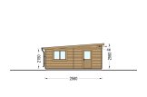 Garaż drewniany MODERN (34 mm), 4x6 m, 21 m² specification 3