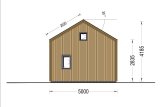 Domek letniskowy drewniany SARA (34 mm + elewacja) z antresolą, 20 m² specification 5
