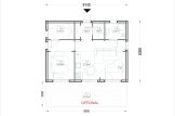 Domek letniskowy drewniany ANGELA (44 mm + elewacja), 43 m² specification 1