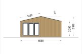 Domek letniskowy drewniany MARINA Modern (44 mm + elewacja, z izolacją), 8x6 m, 48 m² specification 3