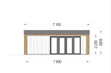 Domek ogrodowy drewniany TINA (34 mm + elewacja), 7x4 m, 28 m² specification 2