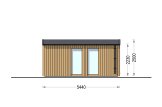 Sauna ogrodowa zewnętrzna SERENE (34 mm + elewacja), 5.3x2.5 m, 5 m² specification 5