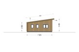 Dom drewniany całoroczny ZOE (44 mm + elewacja, z izolacją PLUS), 96 m² specification 4
