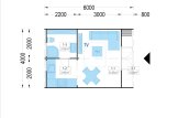 Domek ogrodowy drewniany BRETA (44 mm), 4x6 m, 24 m² specification 1