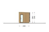 Sauna ogrodowa zewnętrzna OKO (34 mm + elewacja), 2.3x2.3 m, 4.1 m² specification 5