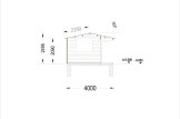 Domek ogrodowy drewniany OSLO (34 mm), 5x4 m, 20 m² specification 6