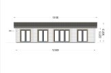 Dom drewniany letniskowy AGNES (44+44 mm), 75 m² specification 2