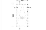 Wiata garażowa drewniana na 1 samochód MODERN, 3x6 m specification 1