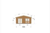 Dom drewniany letniskowy AVON (66 mm), 90 m² specification 3