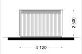 Domek ogrodowy drewniany PREMIUM (paneli SIP), 4,1 x 2,4 m, 10 m² specification 5