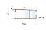 Dom drewniany letniskowy KAYA 1 (44 mm + elewacja, z izolacją), 48 m² specification 6